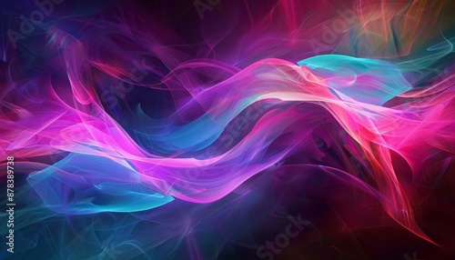 Abstract colorful smoke swirls in vibrant pink, blue, and red hues. Perfect for backgrounds, website designs, and more.