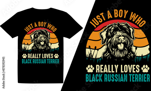 Just A Boy Who Really Loves Dog  Breeds t shirt design