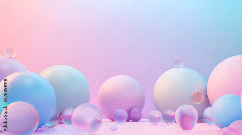 fondo liso morado con espacio de copia con pelotas y globos de colores pastel fondo divertido o invitacion fondo liso morado con espacio de copia con pelotas y globos de colores pastel fondo divertido o invitacion