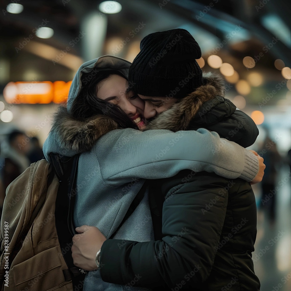 Fototapeta premium Couple Embracing.