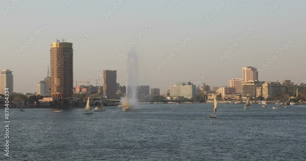 Beautiful view of the buildings on the Nile waterfront in Cairo, Egypt
Beautiful view of the buildings on the Nile waterfront in Cairo, Egypt