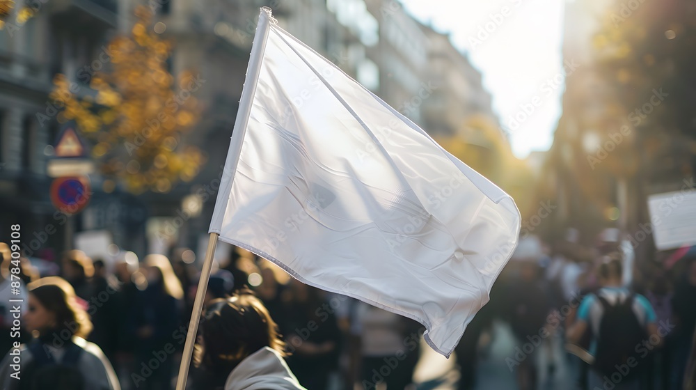 White Flag at a Protest
White Flag at a Protest
