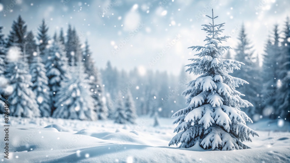 snowy idyllic winter landscape,idyllic snowy winter background, high resolution