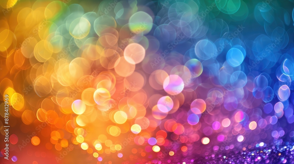 Colorful bokeh background with rainbow hues Colorful bokeh background with rainbow hues