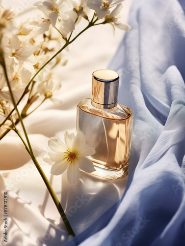 Cosmetics perfume serum packaging advertising image mockup  photo