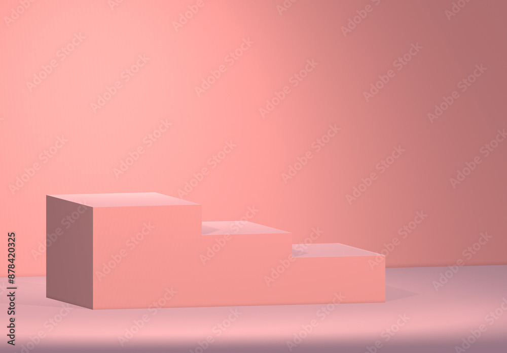 3D podium platform rendering classic geometry illustrator abstract background 3D podium platform rendering classic geometry illustrator abstract background