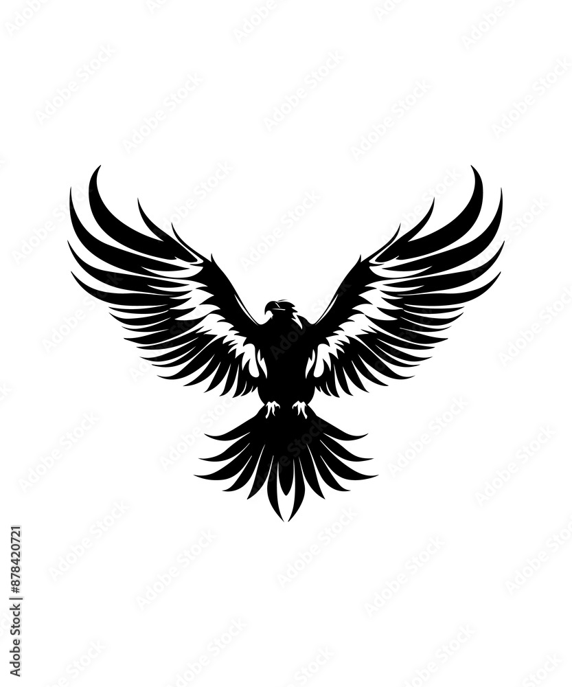 Best black and  bold Eagle Silhouettes Images