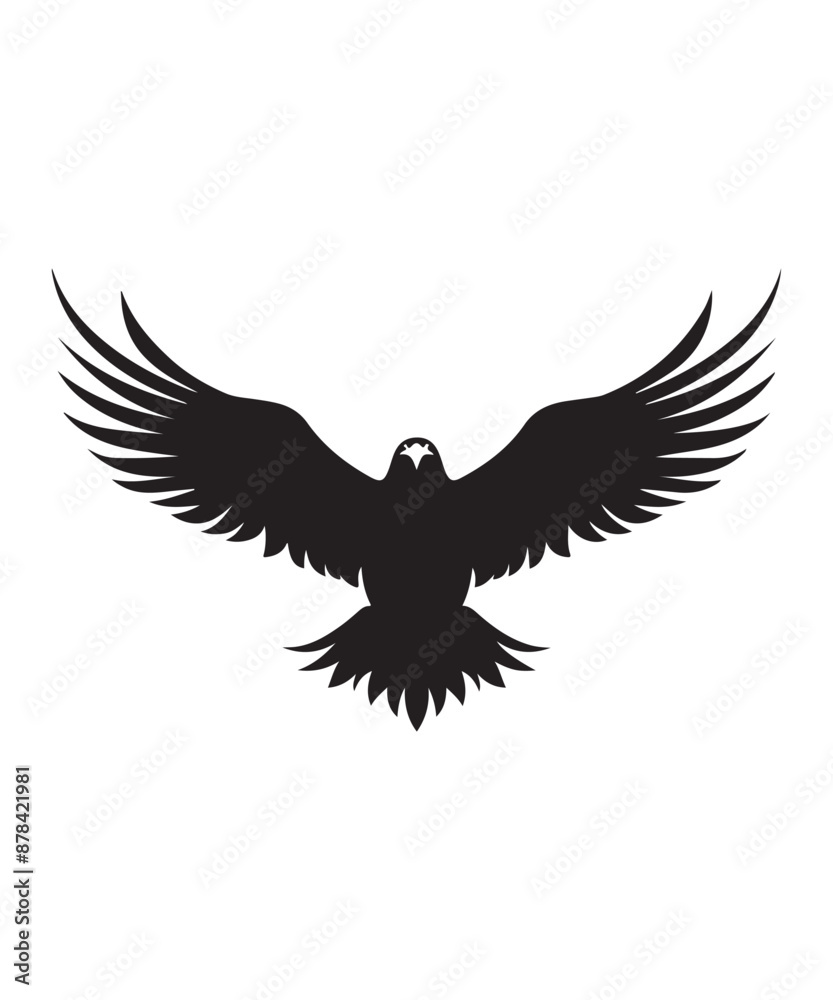 Fototapeta premium Best black and bold Eagle Silhouettes Images