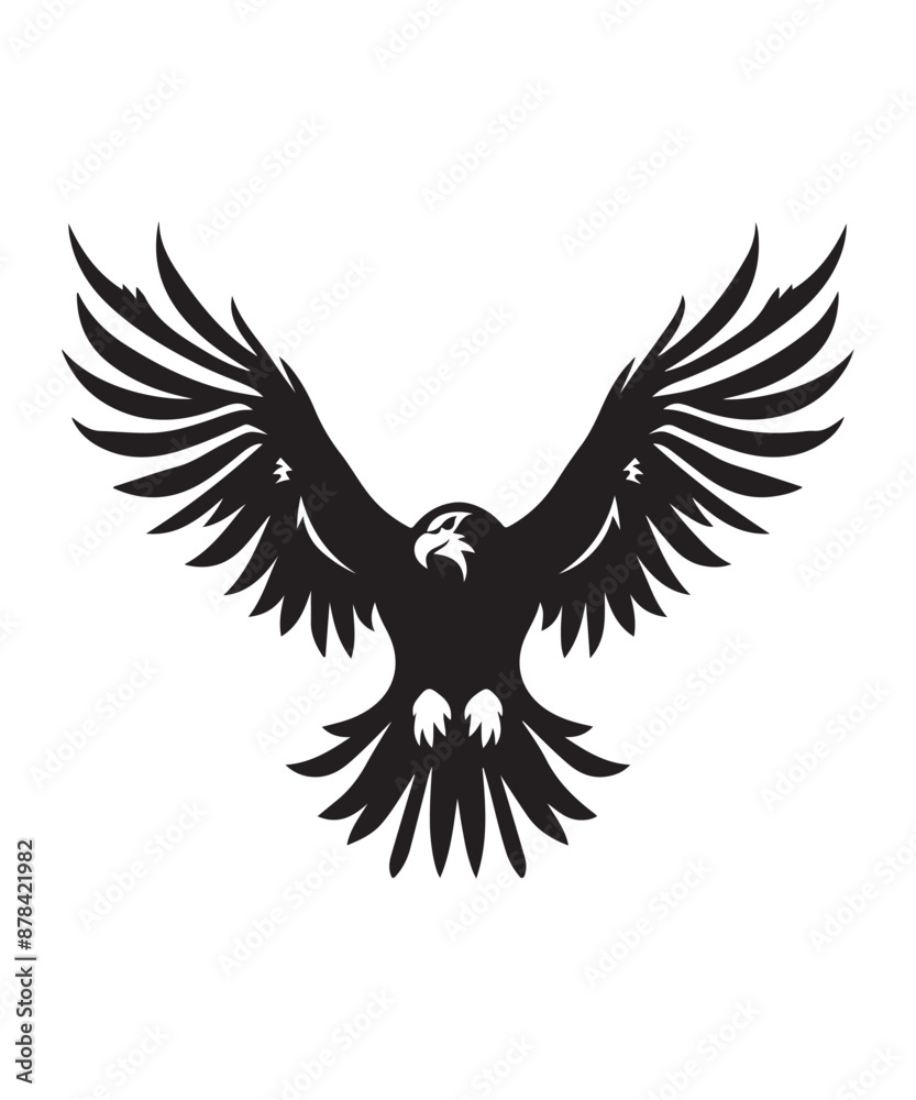 Obraz premium Best black and bold Eagle Silhouettes Images