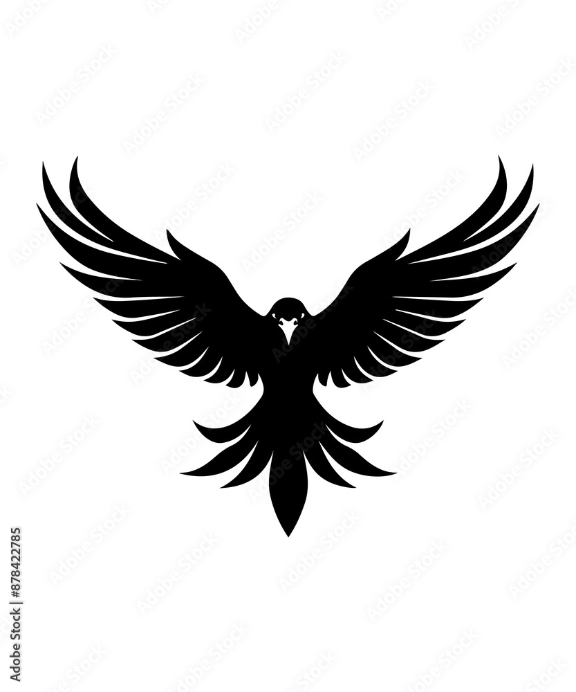 Fototapeta premium Best black and bold Eagle Silhouettes Images