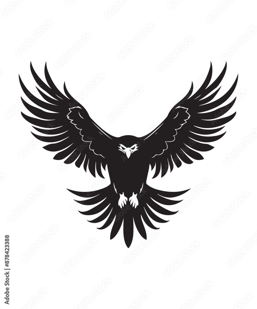 Naklejka premium Best bold Eagle Silhouettes Images