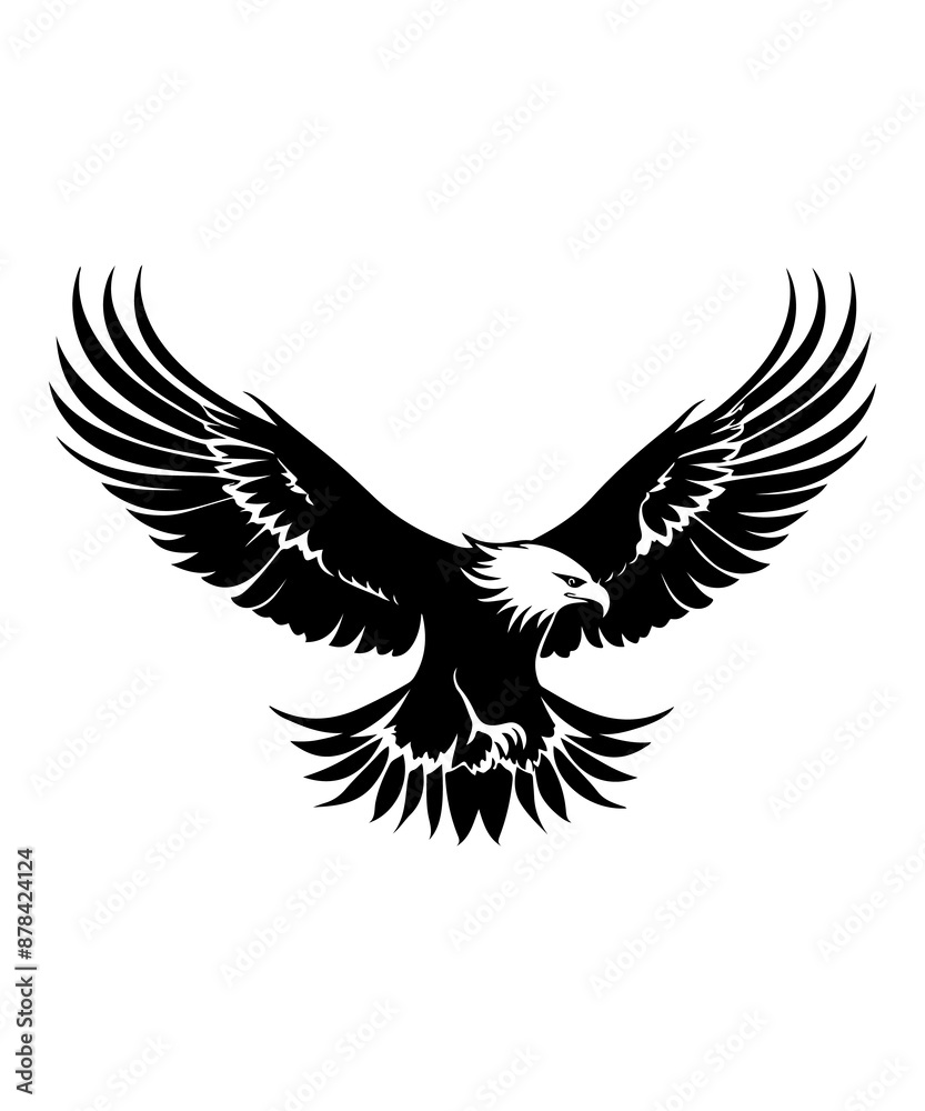 Fototapeta premium Best black and bold Eagle Silhouettes Images