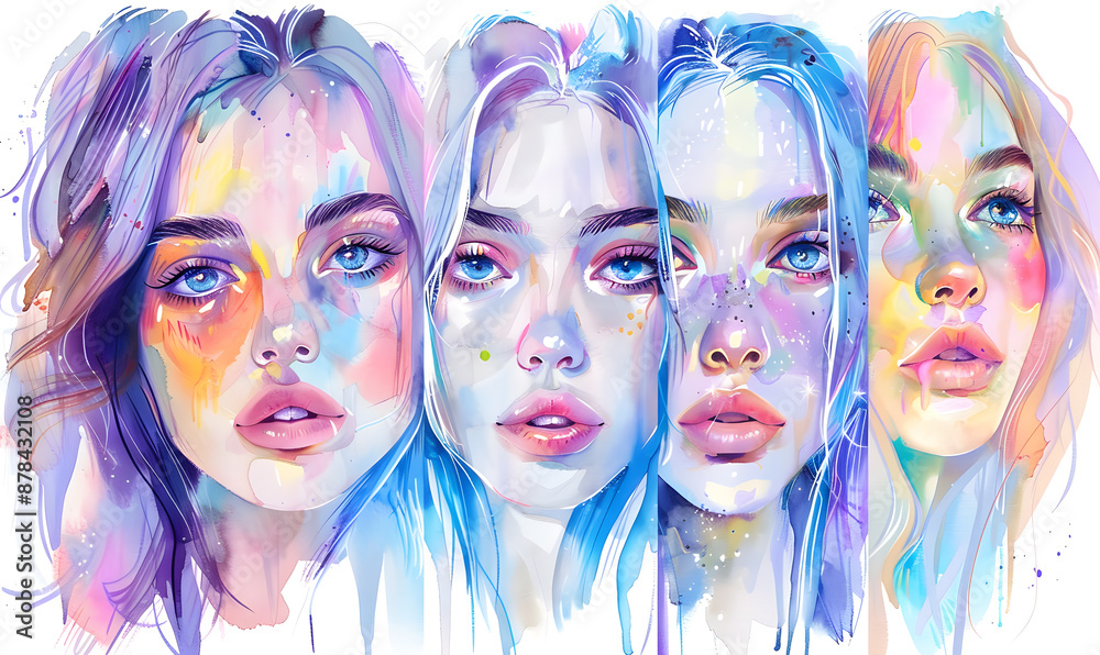 Obraz premium technology-themed beauty graphic concept