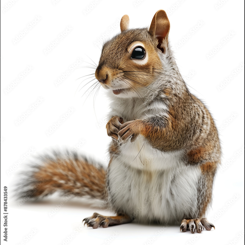 squirrel on a white background squirrel on a white background