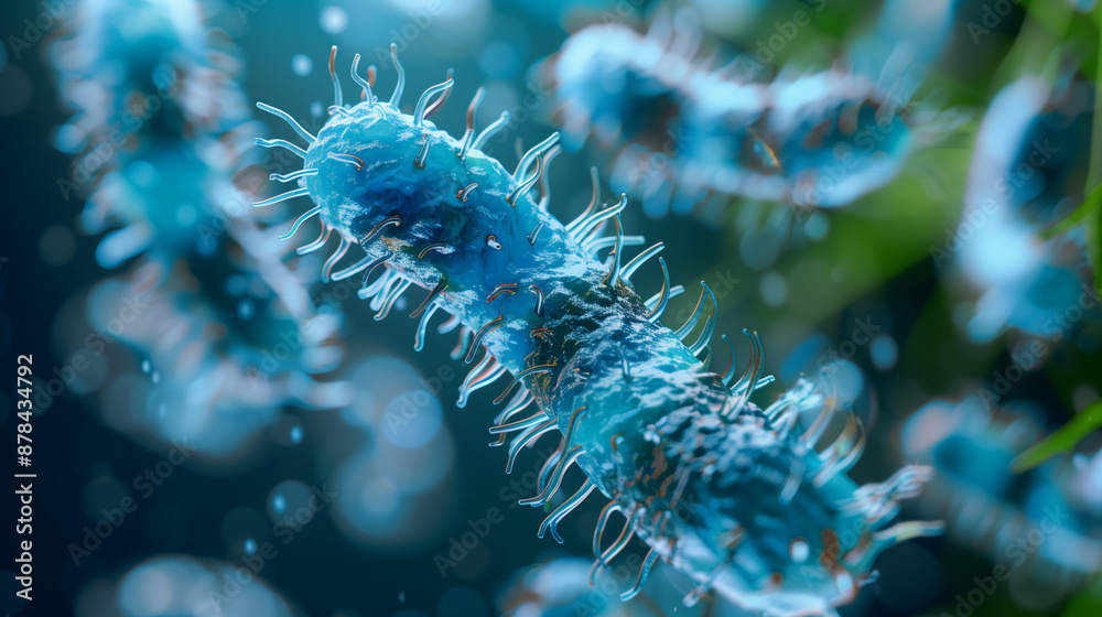 close up of a bifidobacteria close up of a bifidobacteria