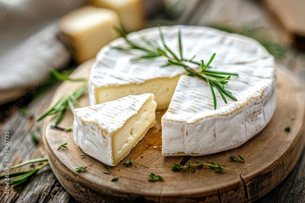 Fresh Cheese: A Rustic Dairy Delight on White Cheese Board