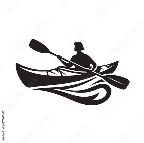 Silhouette of an ancient cavalry soldier aiming with archery weapon