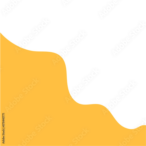 Yellow template divider shape