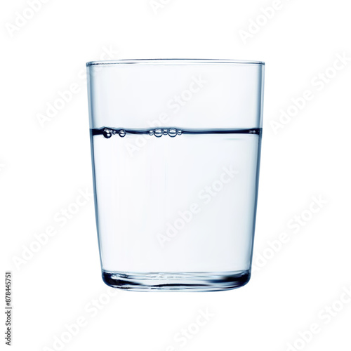 Wallpaper Mural Realistic water glass cup on white background Torontodigital.ca