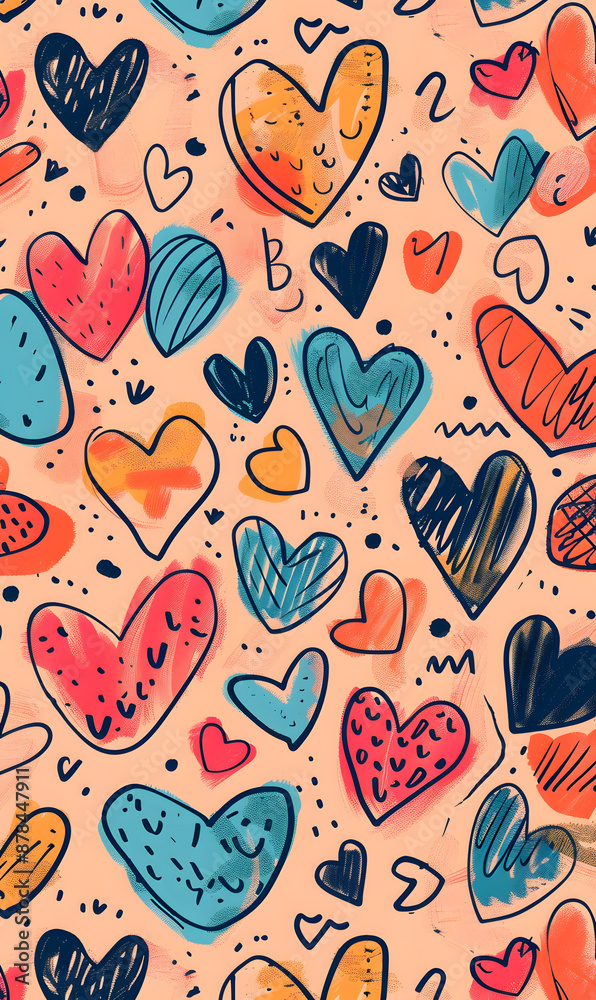 2D illustrator doodle tile patterns with cute graphic designs 2D illustrator doodle tile patterns with cute graphic designs