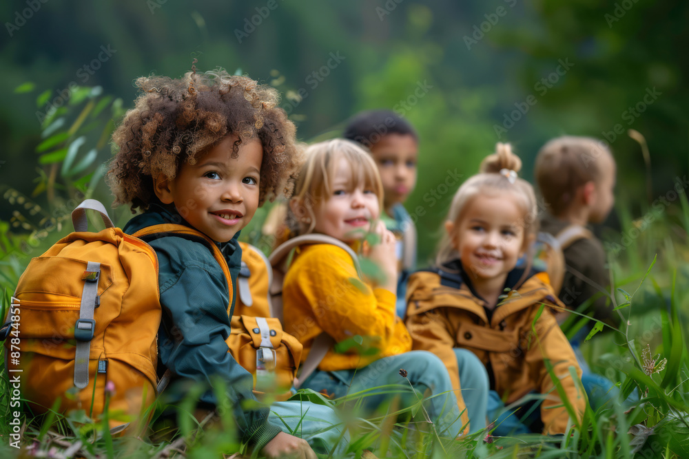 Preschool Kids on an Outdoor Exploration Preschool Kids on an Outdoor Exploration