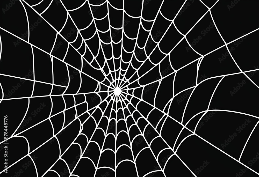 Obraz premium Seamless Spider Web Background Pattern for Textile and Wallpaper Design