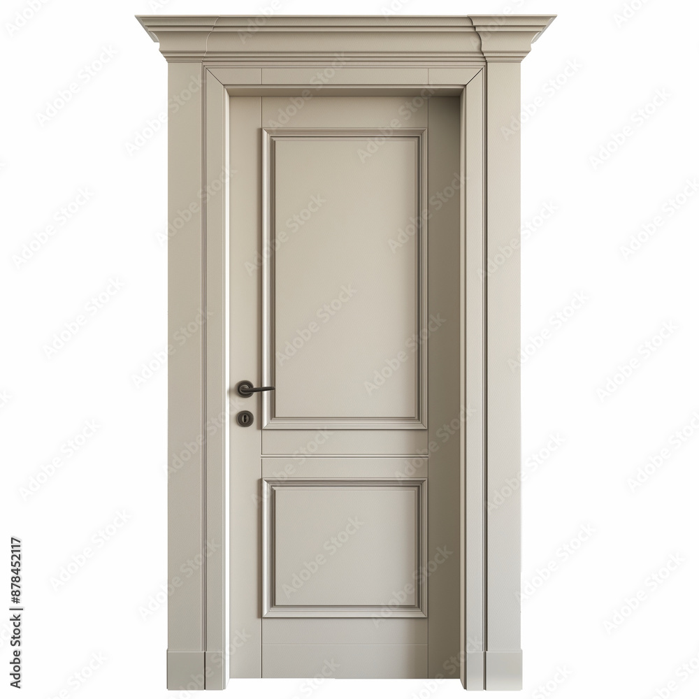 wooden door isolated on a white background wooden door isolated on a white background