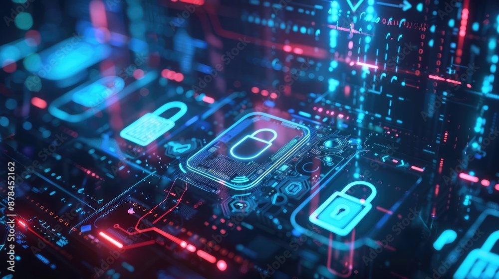 Cybersecurity concept, emphasizing internet protection and safety measures Cybersecurity concept, emphasizing internet protection and safety measures