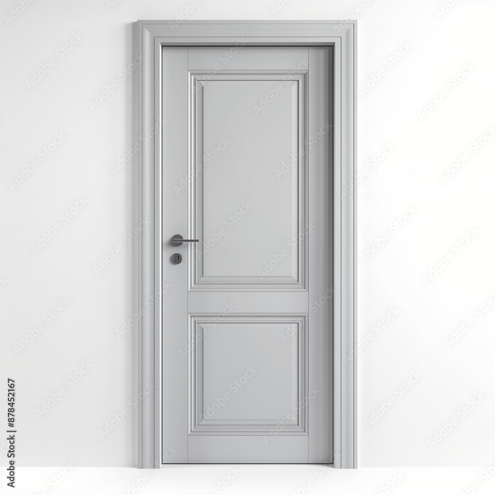 wooden door isolated on a white background wooden door isolated on a white background