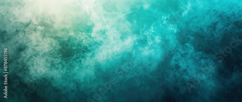 Abstract Smoke with Green and White Colors