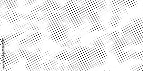 Vector abstract blue background frame of geometric shapes. Circular ornament. Pattern of dots, particles, molecules, fragments