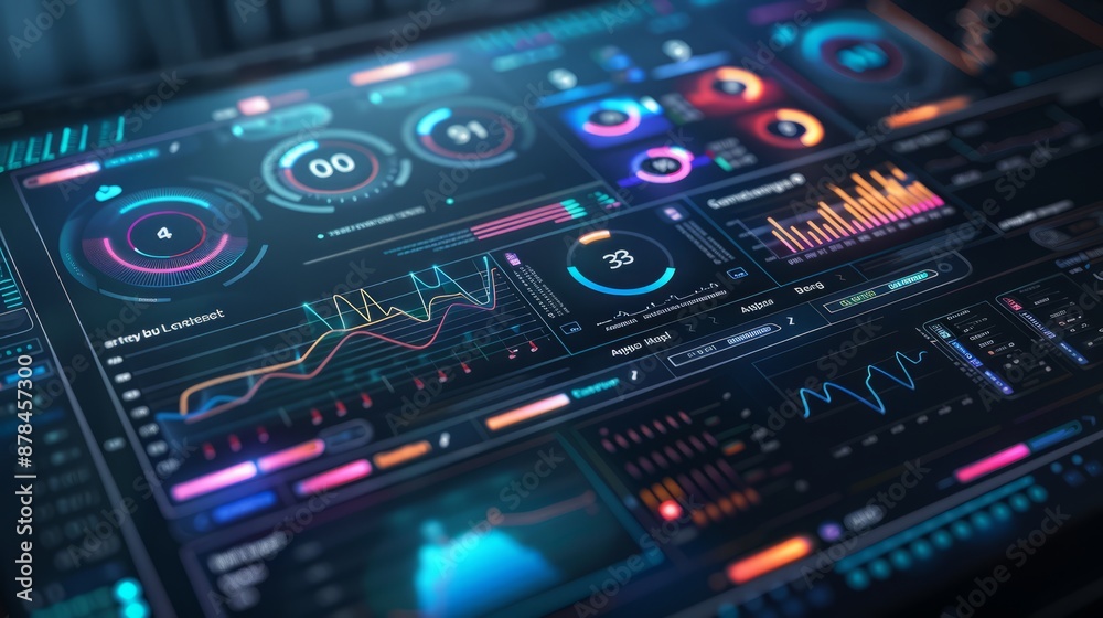 futuristic dashboard for a data analytics futuristic dashboard for a data analytics