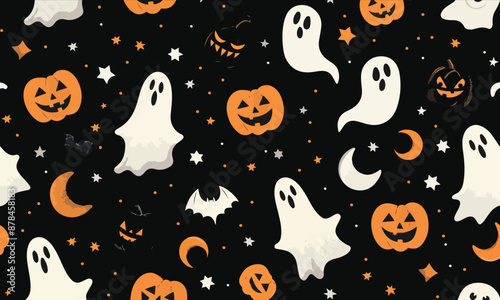 halloween seamless pattern