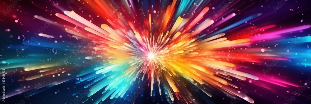 Fototapeta premium Abstract Colorful Explosion