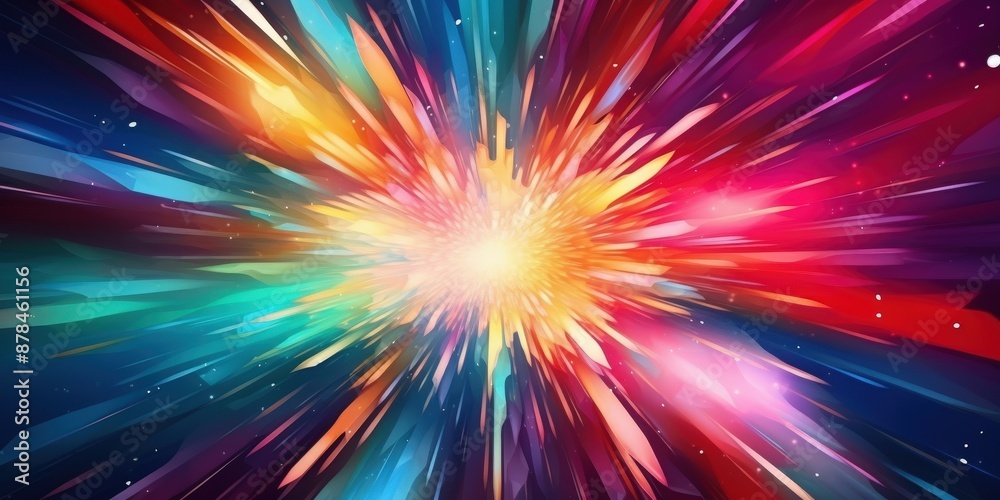 Fototapeta premium Abstract Colorful Explosion