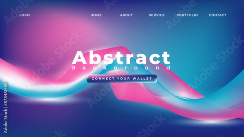 Abstract pink  and blue tech shinny background