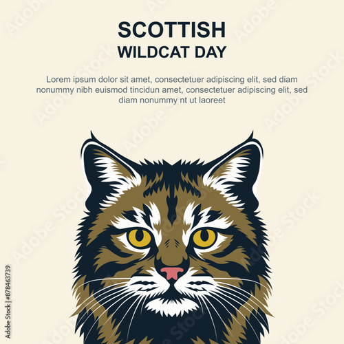 Scottish Wildcat Day background.