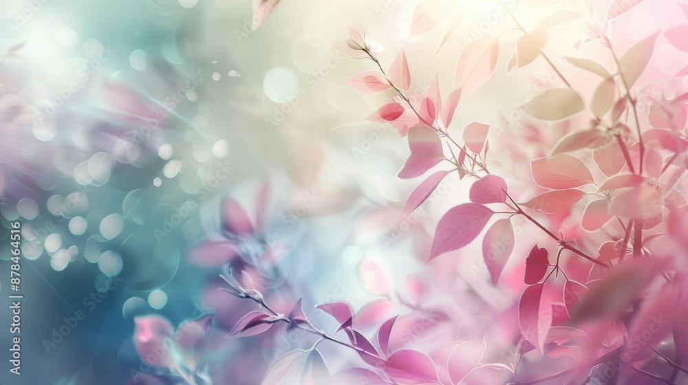 Soft and gentle nature background, highlighting delicate and beautiful natural elements Soft and gentle nature background, highlighting delicate and beautiful natural elements