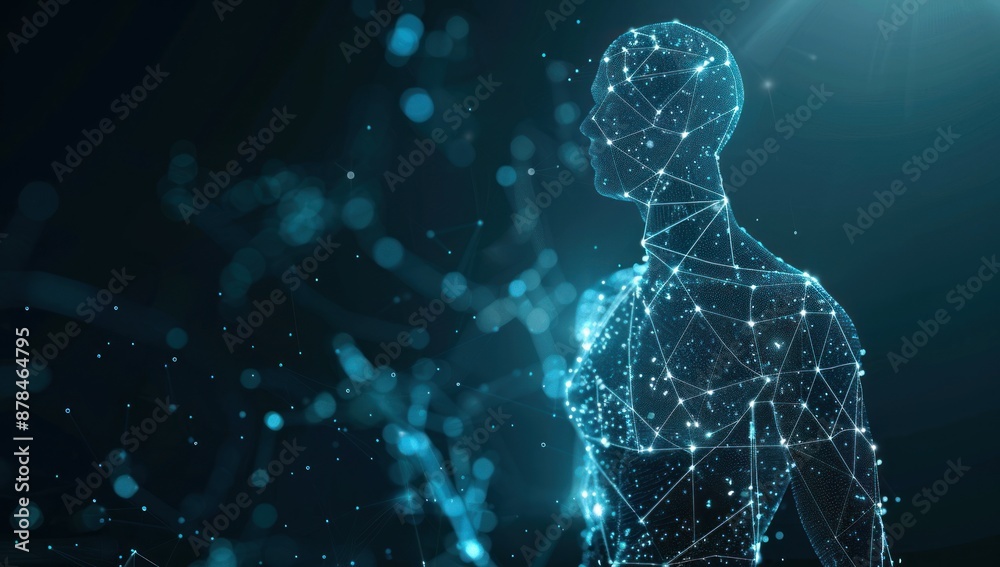 Digital Human Silhouette in a Network of Lights Digital Human Silhouette in a Network of Lights