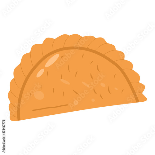 Cute Food and Drink Flat Icon Illustration  photo