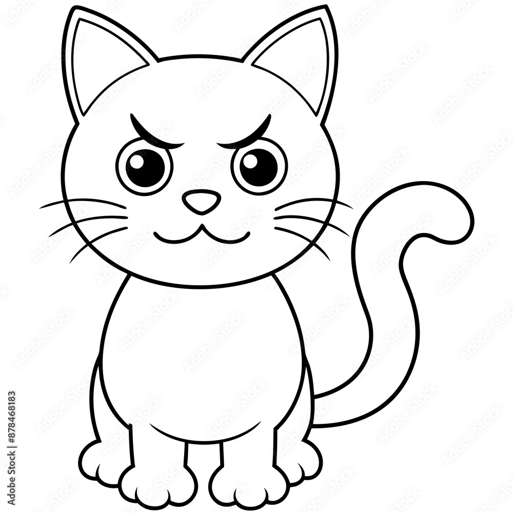 cartoon cat vector illustration cartoon cat vector illustration