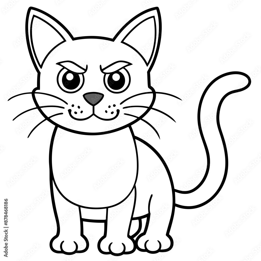 cartoon cat vector illustration cartoon cat vector illustration