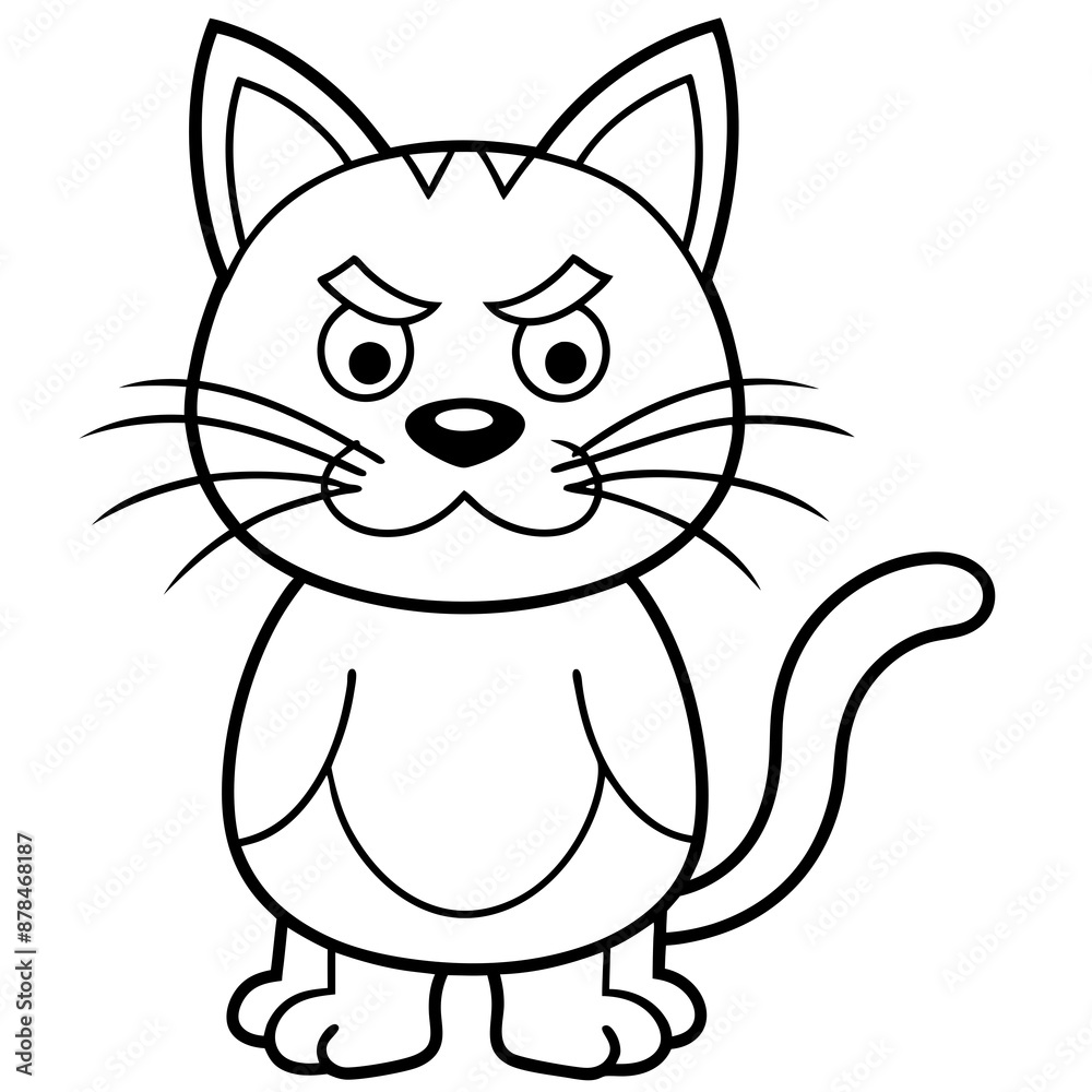 cartoon cat vector illustration