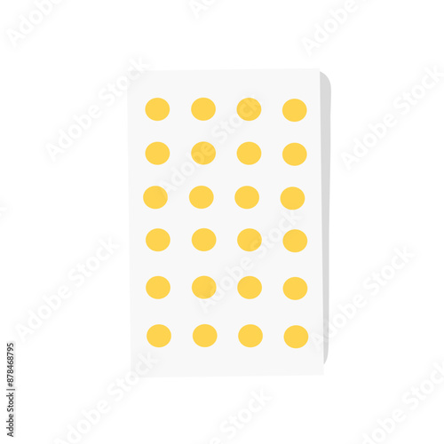 medical pills vector simple flat illustration