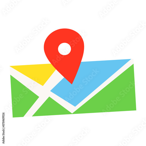 Cute Travel and Journey Flat Icon Illustration 
