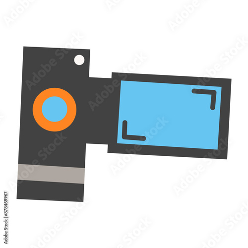 Cute Travel and Journey Flat Icon Illustration 