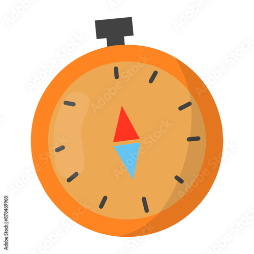 Cute Travel and Journey Flat Icon Illustration 
