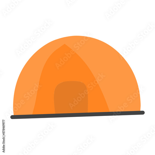 Cute Travel and Journey Flat Icon Illustration 
