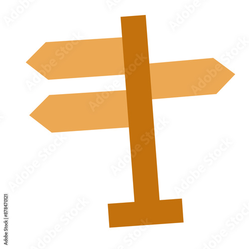 Cute Travel and Journey Flat Icon Illustration 