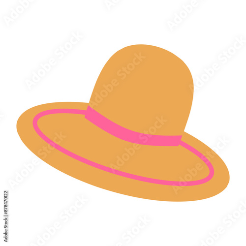 Cute Travel and Journey Flat Icon Illustration 